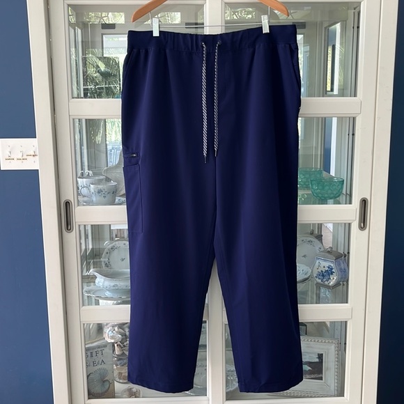 Jaanuu Men's Solution 6-Pocket Scrub Pants  in Navy Blue Size‎ 2X/XXL - Picture 5 of 14